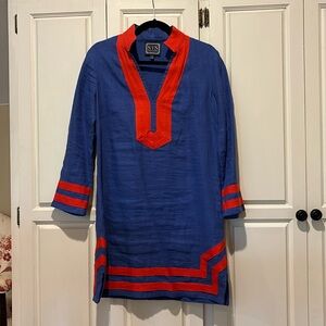 Sail to Sable linen nautical dress